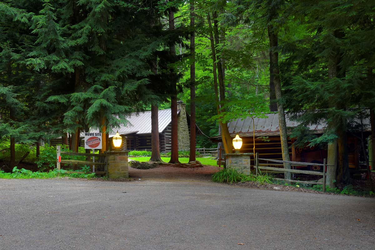 Pugh Cabin at Malabar Farm State Park, the site of the opening scene in Mansfield, OH