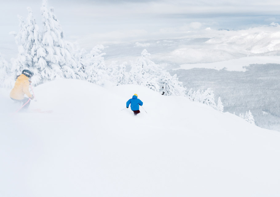 Skiing on Mt. Bachelor in Bend, OR