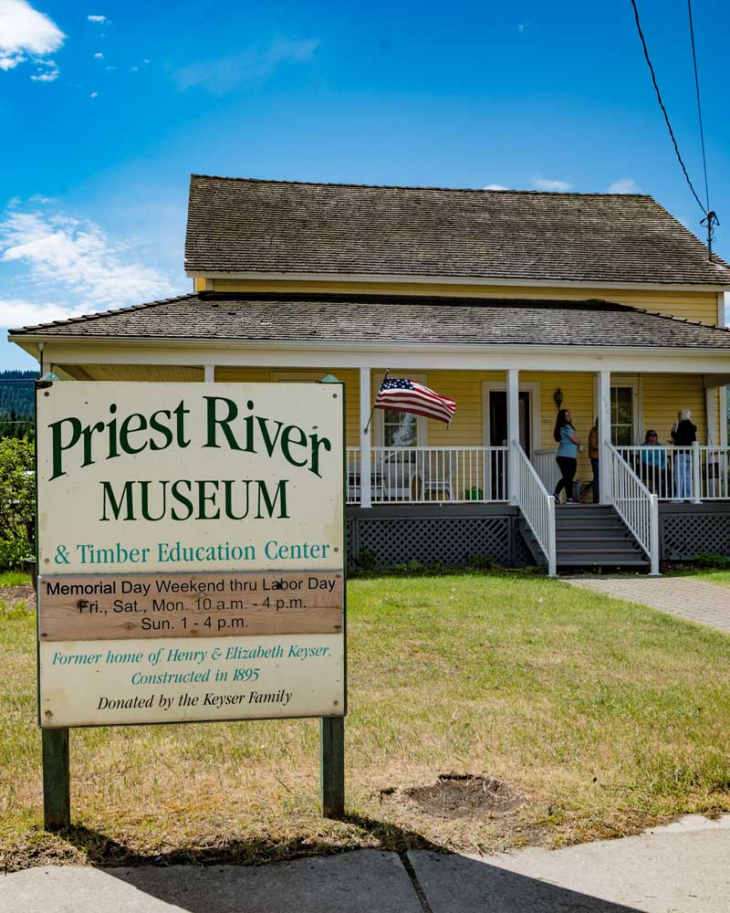 exterior of Priest River Museum 